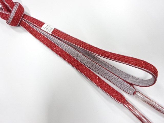 未使用品　正絹　手組帯締め